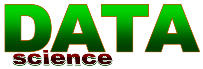 Data Science concept, text, creative, design word, Illustration