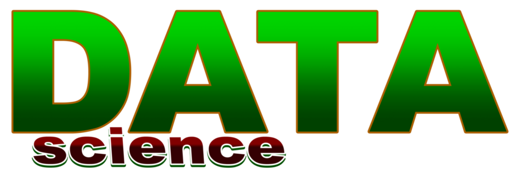 Data Science concept, text, creative, design word, Illustration