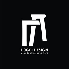 NA NA Logo Design, Creative Minimal Letter NA NA Monogram