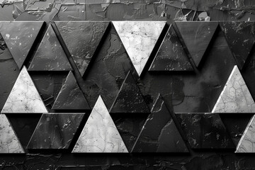 grunge background Black grey triangle patterns