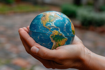 earth in hands save nature
