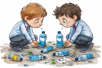 Save Earth  No Plastic Save Water -Environment 