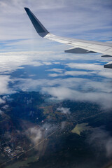 view from airplane window