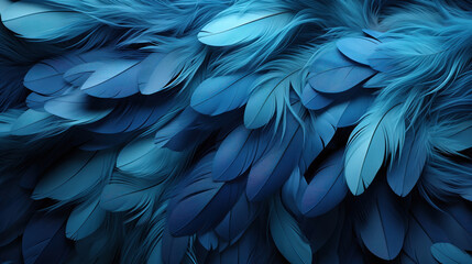 Blue feather background