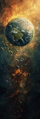 Global Warming's Impact on Earth's Landscape - UHD Wallpaper Generative AI