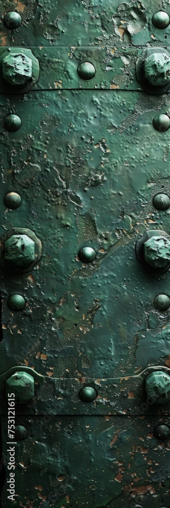 Poster grungy metal texture army banner with copy space generative ai