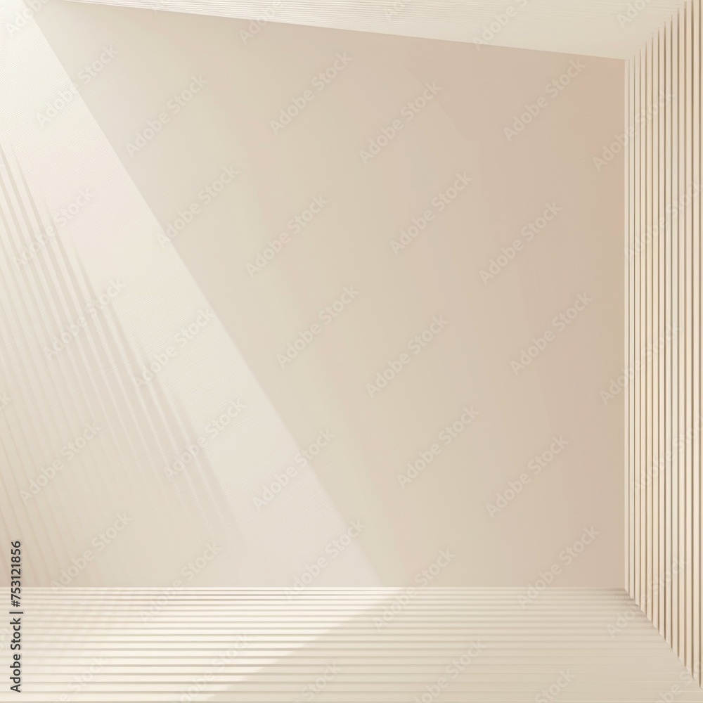Poster an abstract modern interior with a subtle gradient and line pattern, ideal for architectural visuals