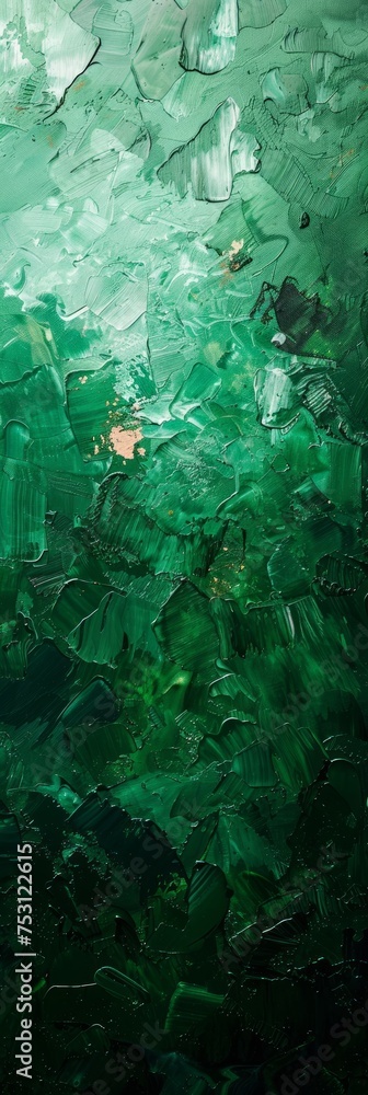 Poster vibrant green and colorful abstract art background generative ai
