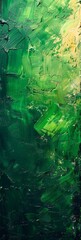 Vibrant Green and Colorful Abstract Art Background Generative AI