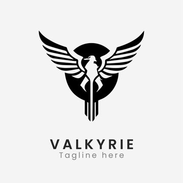 valkryie logo design template
