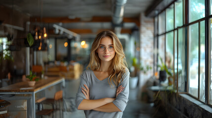 Fototapeta premium beautiful and confident business woman teacher 