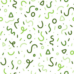 Colorful holiday birthday confetti seamless pattern paper design