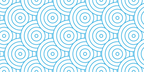 Overlapping Pattern Minimal diamond geometric waves spiral transparent and abstract circle wave line. blue seamless tile stripe geometric create retro square line backdrop pattern background. 