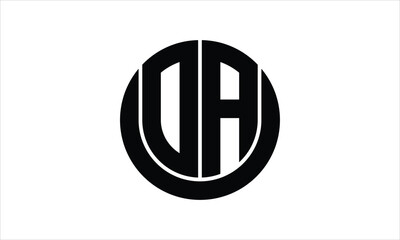 OA initial letter circle icon gaming logo design vector template. batman logo, sports logo, monogram, polygon, war game, symbol, playing logo, abstract, fighting, typography, icon, minimal, wings logo