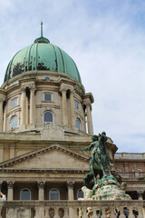 Fototapeta na wymiar View of the Royal Palace. Close-up.Budapest. Hungary.