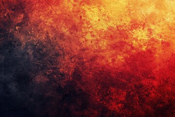 Red orange yellow black gradient background grainy texture effect web banner header poster design copy space - obrazy, fototapety, plakaty