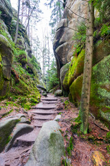 rock town in Adrspach, Czech Republic