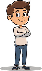 Man in Twilight Dusk s Embrace in Vector Art