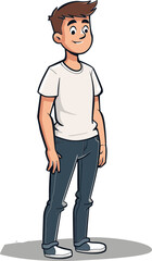 Fototapeta premium The Contemplative Man Reflective Reverie in Vector Form