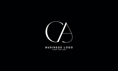 CA, AC, C, A, Abstract Letters Logo Monogram
