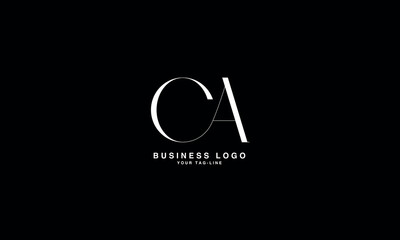 CA, AC, C, A, Abstract Letters Logo Monogram