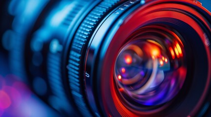 Fototapeta na wymiar Service for repairing cameras, lenses, flashes, close macro, photo studio.