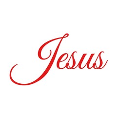 Jesus text on poster art