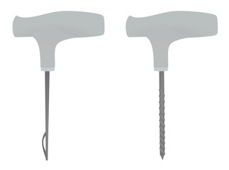 Car tire repair set. vector illustration