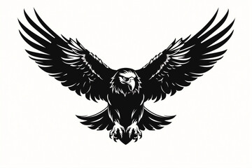 Majestic hawk silhouette, with its sharp profile and commanding presence, symbolizing focus, vision, and strength.