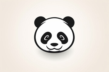 Gentle panda logo, with its peaceful expression and cuddly appearance, symbolizing harmony and balance.