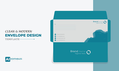 Clean and Modern Easy Editable Envelope Design