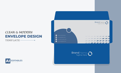 Clean and Modern Easy Editable Envelope Design