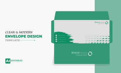 Clean and Modern Easy Editable Envelope Design