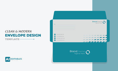 Clean and Modern Easy Editable Envelope Design