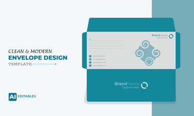 Clean and Modern Easy Editable Envelope Design
