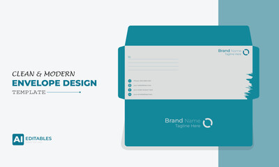 Clean and Modern Easy Editable Envelope Design