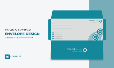 Clean and Modern Easy Editable Envelope Design