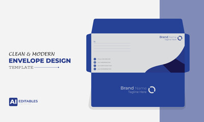 Clean and Modern Easy Editable Envelope Design