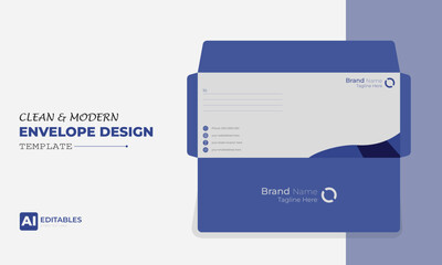 Clean and Modern Easy Editable Envelope Design