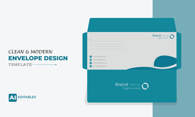 Clean and Modern Easy Editable Envelope Design