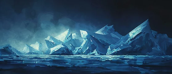 Foto op Canvas iceberg in polar regions © Lemar