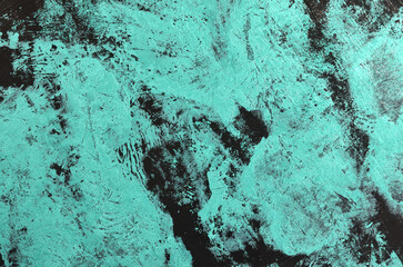 abstract art background in light green tone on a black background with central focus