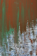 abstract art background green-brown in rustic style