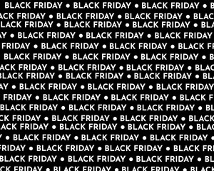 Black Friday background.
Vector background black friday white letters, black background