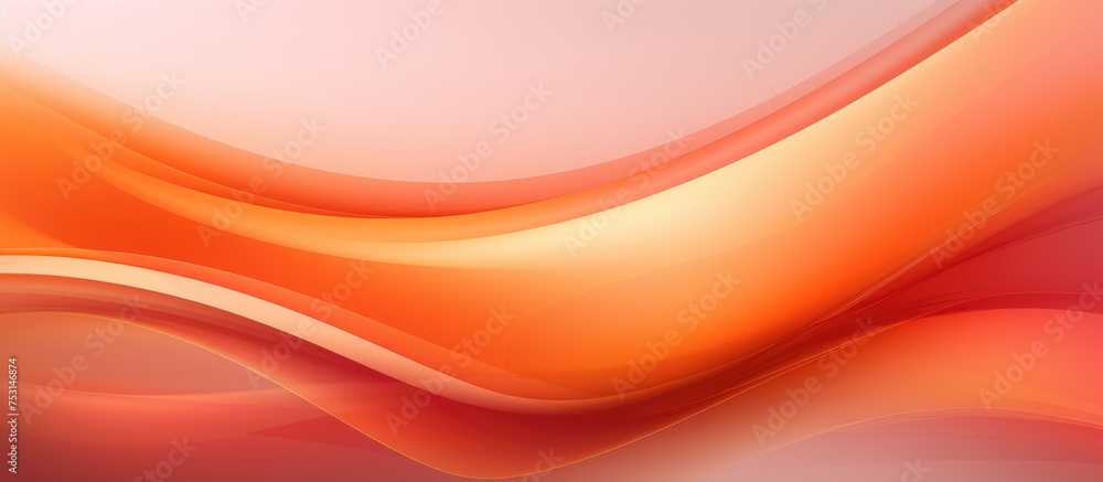 Aufkleber abstract 2d background with smooth orange gradient for web design