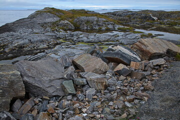 Landscape on the scenic route Atlanterhavsvegen in Norway, Europe
