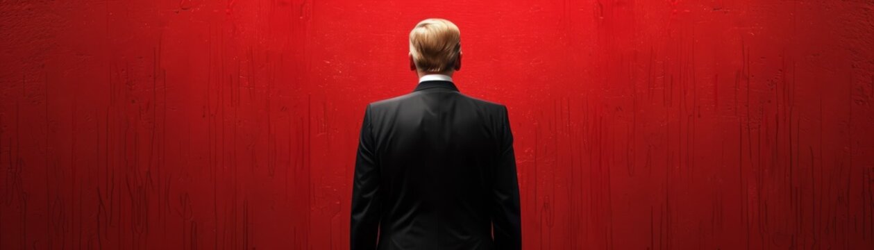 Create a visual representation of a politician facing backlash for a public statement or action