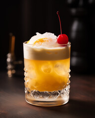 Amaretto Sour Cocktail Drink