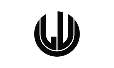 LU initial letter circle icon gaming logo design vector template. batman logo, sports logo, monogram, polygon, war game, symbol, playing logo, abstract, fighting, typography, icon, minimal, wings logo
