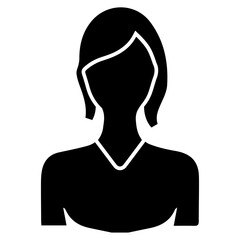 woman or female icon set